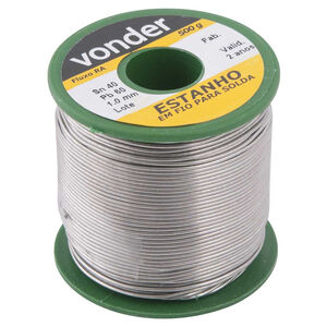 Estanho em Fio 1mm 500g Vonder
