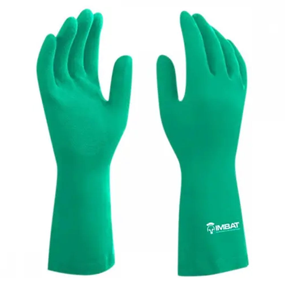 Luva de Látex Forrada Verde Imbat
