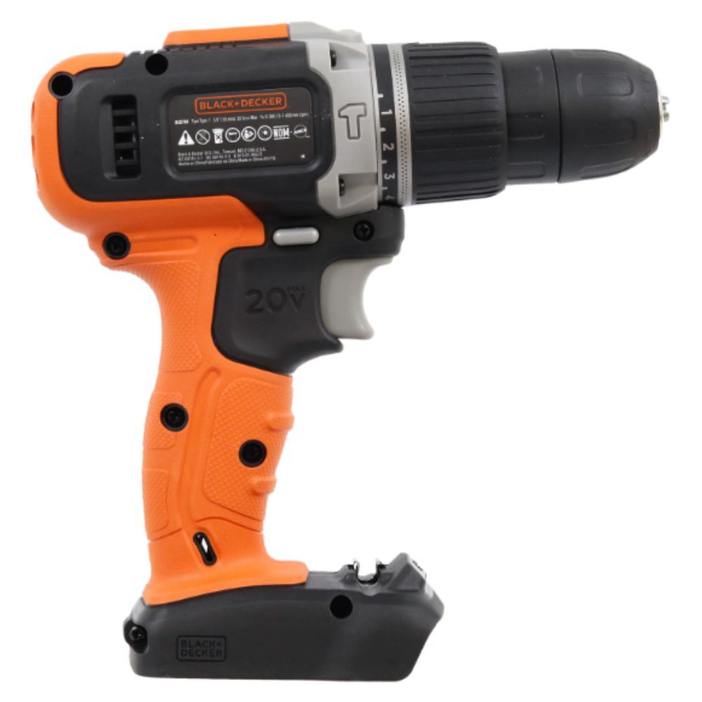 Furadeira Parafusadeira 10mm 20V VVR com 2 Velocidades Bivolt Black+Decker