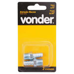 Espigão Rosca Macho de 1/4" NPT com Escama de 5/16" Cartela com 2 Peças Vonder