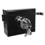 Fechadura Sobrepor Portão 1701/100 Preto Fosco Tetra Stam