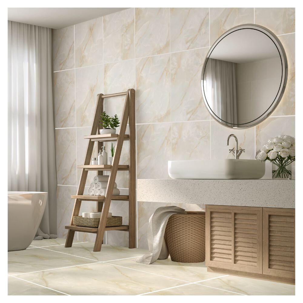 Revestimento Cerâmico Borda Arredondada 32x57cm Alabastro HD Ceral (Caixa com 2,22m²)