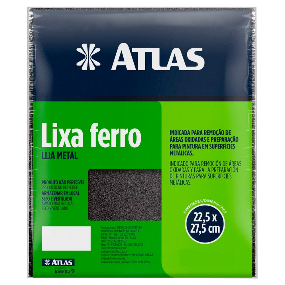 Lixa d'água Grão 80 - Atlas 30/80