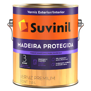 Verniz Marítimo Brilhante Premium Madeira Protegida 3,6L Suvinil Verniz Marítimo Brilhante Premium Madeira Protegida 3,6L Suvinil