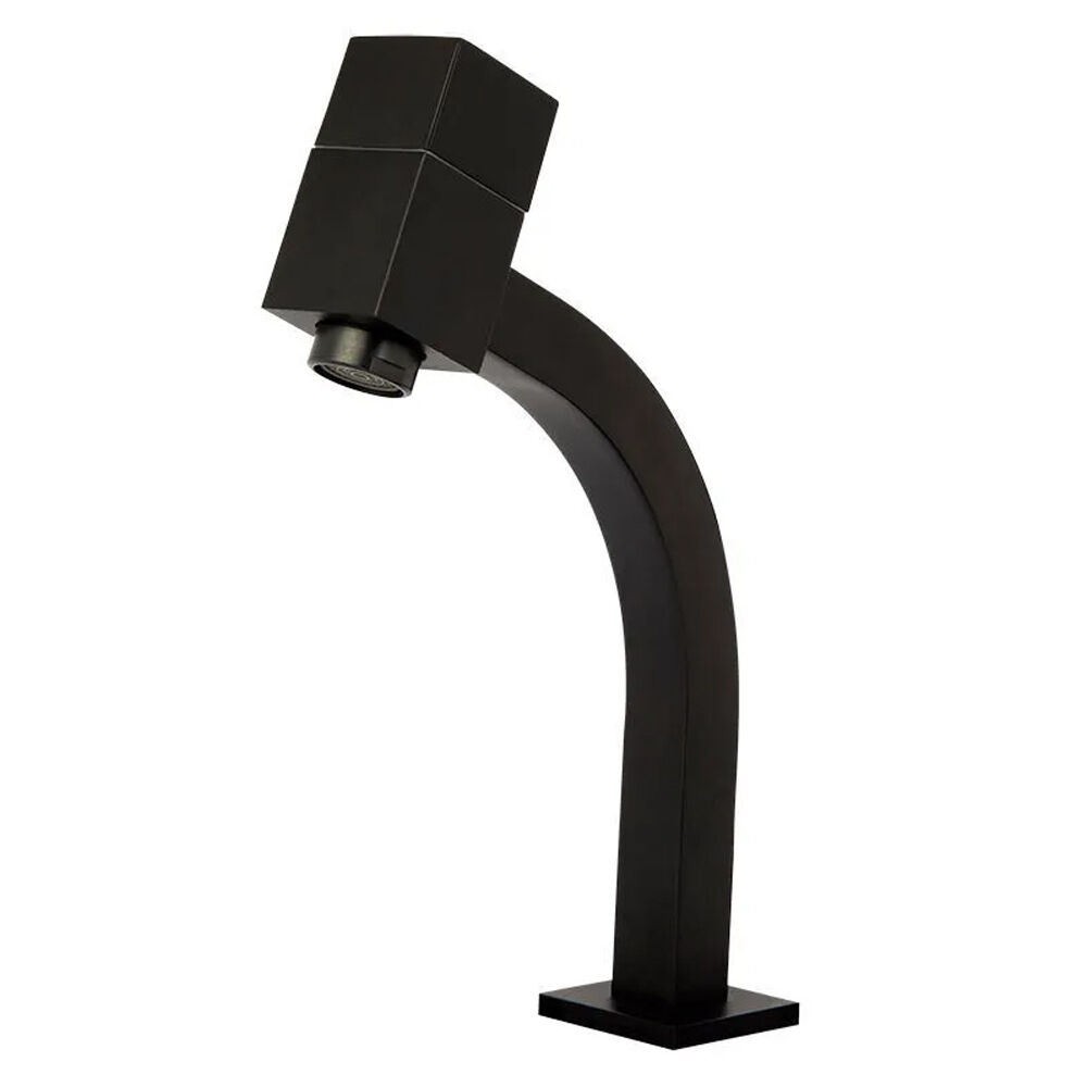 Torneira de Mesa para Banheiro Piazza 1/2" Preto Fosco Addra