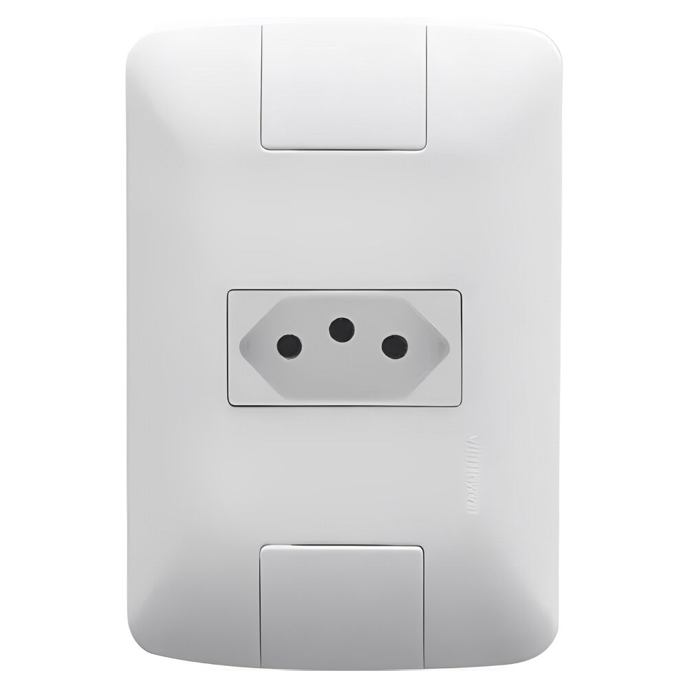 Conjunto 4x2 com 1 Tomada 2P+T Aria 20A/250V Branco Tramontina