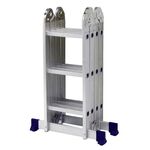 Escada Multifuncional 4x3 Alumínio 12 Degraus MOR