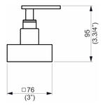 Acabamento Registro Base Docol 1.1/4" e 1.1/2" (Grande) Ocean Perflex