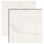 Porcelanato Marmorizado Polido Borda Retificada 75x75cm Onix Blanc Dora (Caixa com 1,69m²)