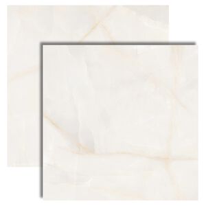 Porcelanato Marmorizado Polido Borda Retificada 75x75cm Onix Blanc Dora (Caixa com 1,69m²) Porcelanato Marmorizado Polido Borda Retificada 75x75cm Onix Blanc Dora (Caixa com 1,69m²)