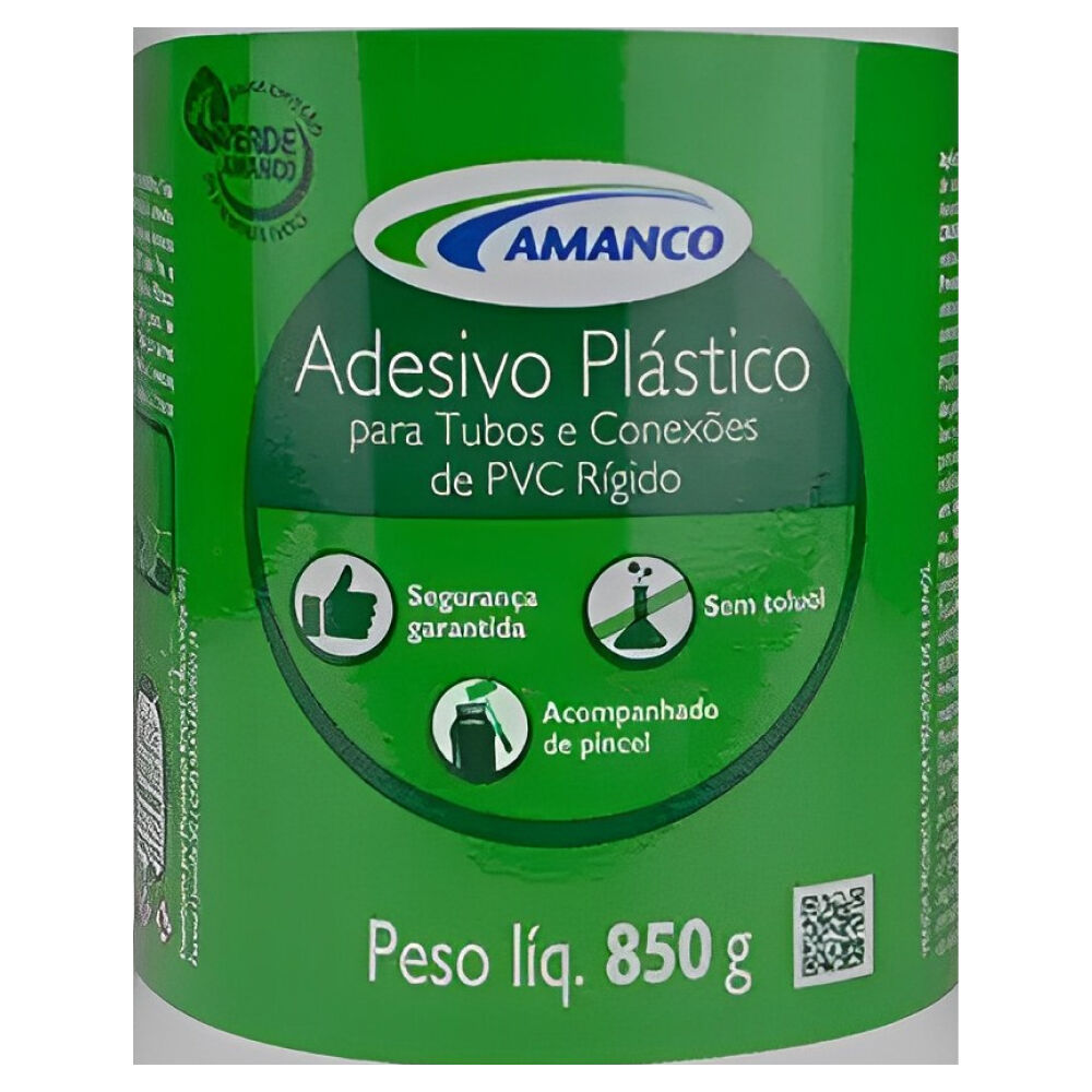 Adesivo Plástico PVC Rígido 850g Amanco