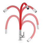 Torneira para Cozinha de Parede Loren Flex Vermelho Lorenzetti