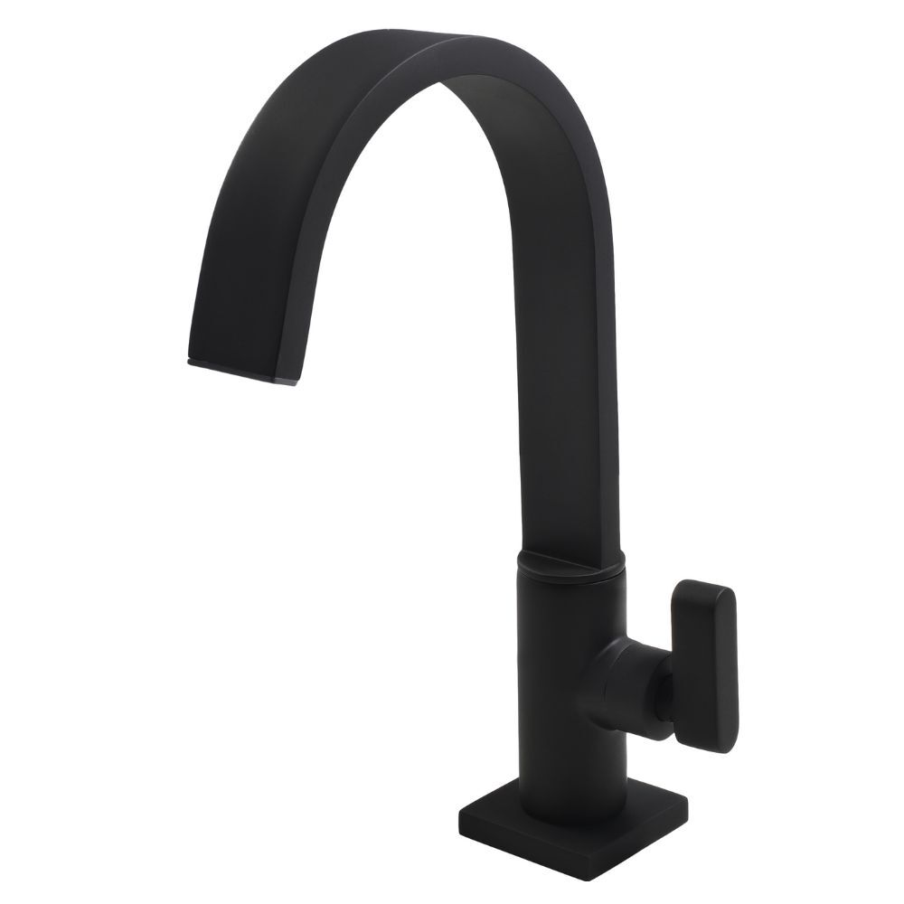Torneira de Pia para Banheiro Preto Fosco Color Dom Perflex