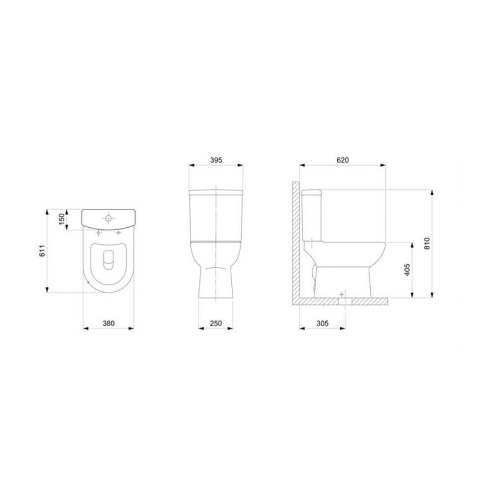 Kit Vaso Sanitário com Acoplada e Assento Softclose Smart Onix Celite