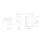 Kit Vaso Sanitário com Acoplada e Assento Softclose Smart Onix Celite