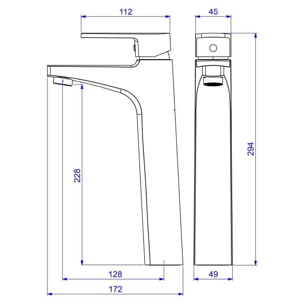 Misturador Monocomando de Mesa Bica Alta para Lavatório Level Cromado Deca