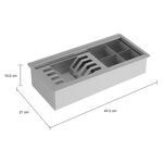 Calha Organizadora de Cozinha em Inox Deca