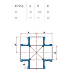 Cruzeta PVC Marrom Soldável 3/4" 25mm Tigre