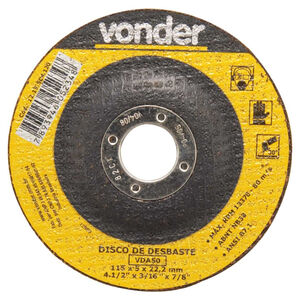 Disco de Desbaste 115mmx5mmx22,23mm VDA50 Vonder