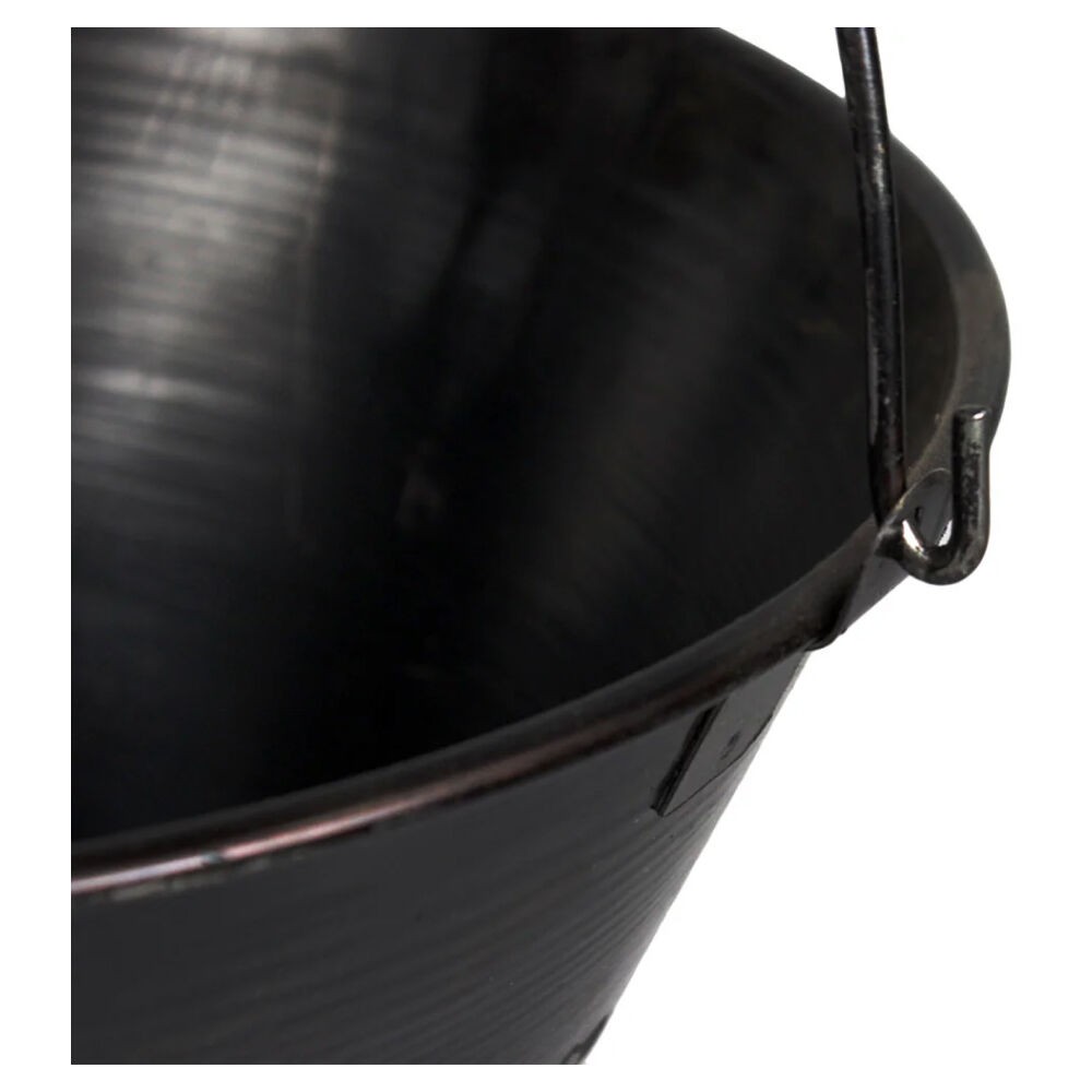 Balde de Metal para Concreto 10L Preto Nove54