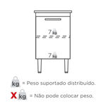 Gabinete Lavanderia Venus com Tanque Sintético 50cm Branco Cozimax