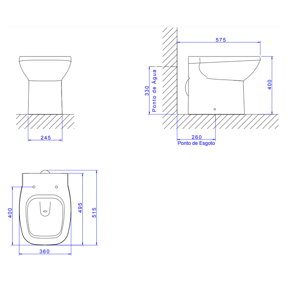 Vaso Sanitário Convencional Flex Branca Deca