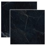 Porcelanato Acetinado Supreme Black 76004 76x76cm Retificado Dora  (Caixa com 1,73m²)
