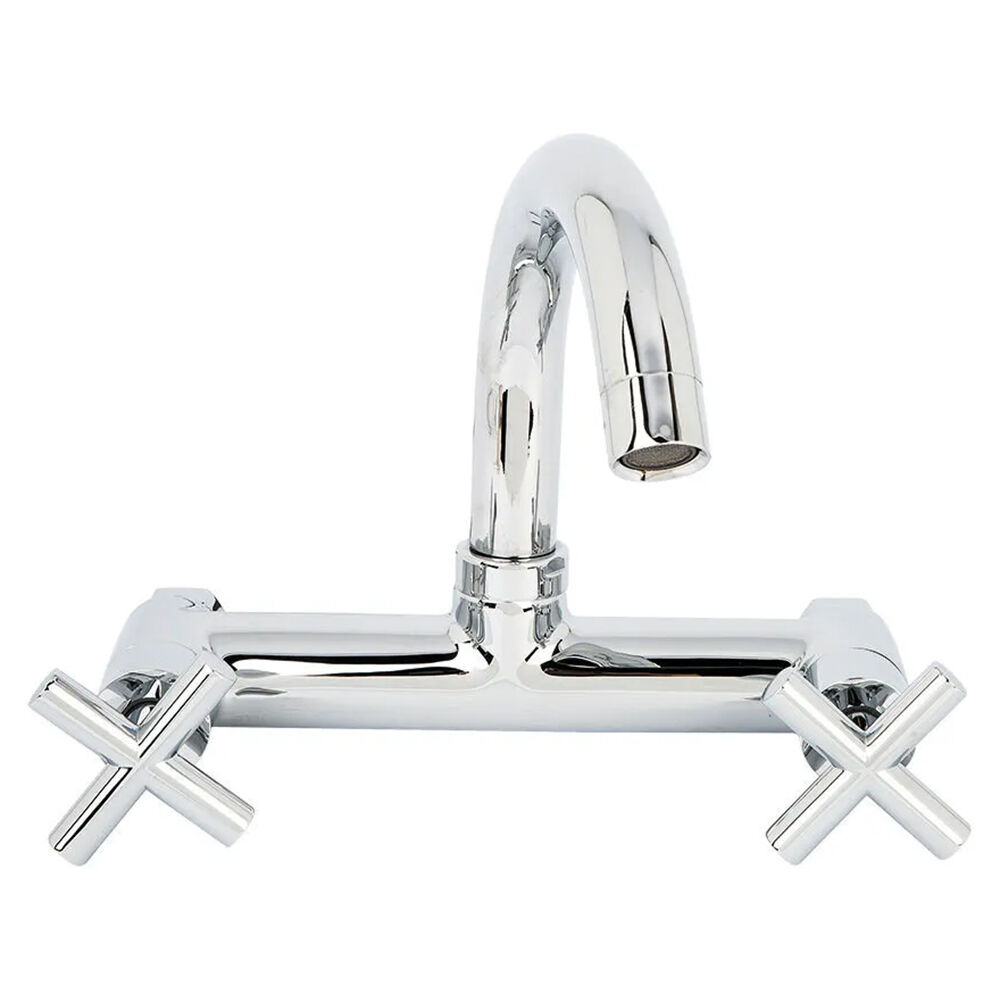 Torneira Misturador de Parede para Cozinha Ametista 1/2" Cromado Addra