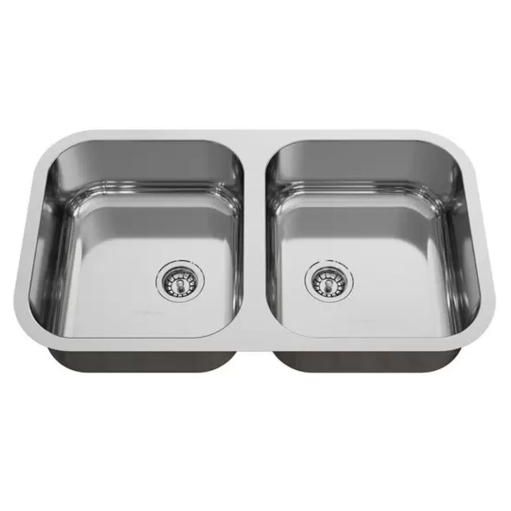 Cuba Dupla de Embutir Premium N3 Inox 74x40x15cm Ghelplus
