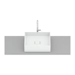 Cuba de Apoio Terra T5 Quadrada 40x40cm Branca Roca