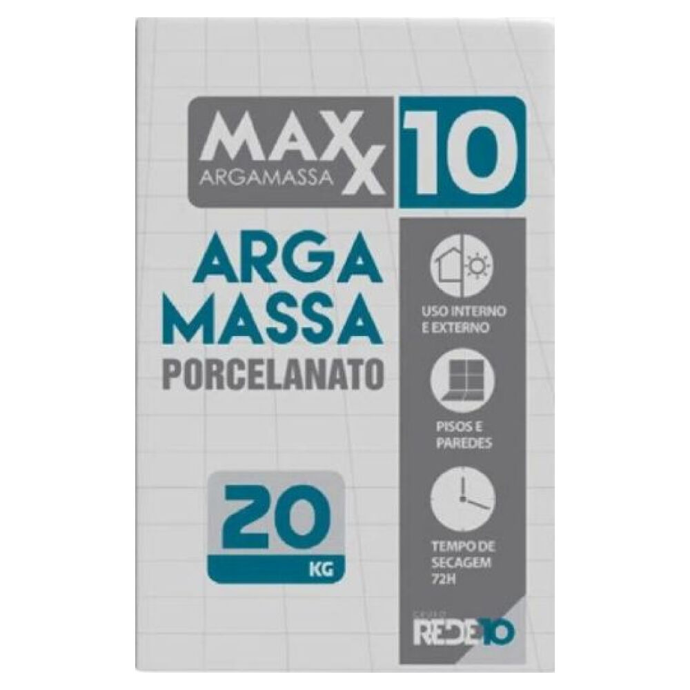 Argamassa para Porcelanato Interna 20kg Maxx10