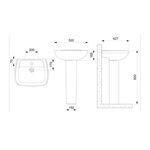 Coluna para Lavatório Fit Life Branca Celite