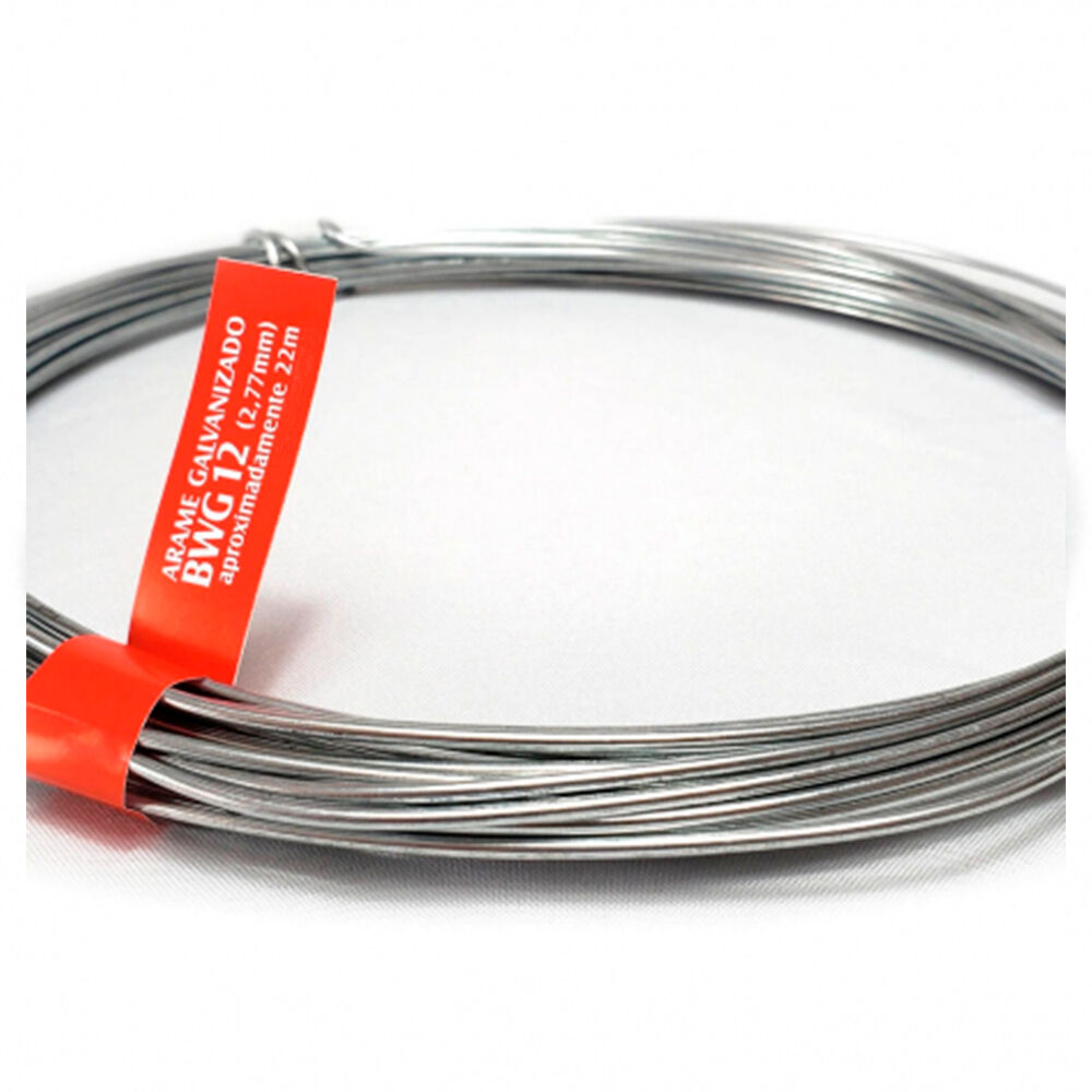 Arame Galvanizado BWG12 2,76mm Grosso 1kg Gerdau