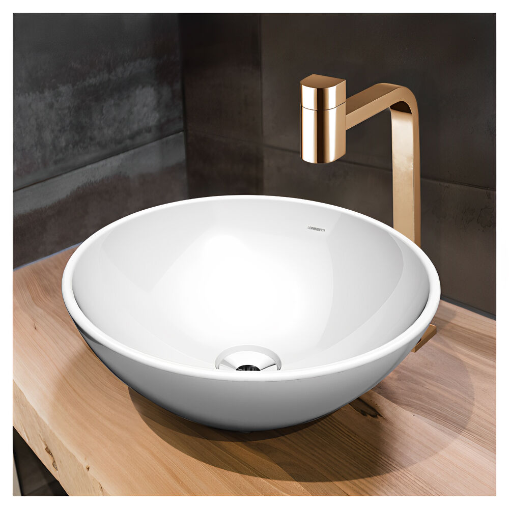 Torneira de Mesa para Lavatório LorenCode Rose Gold Lorenzetti