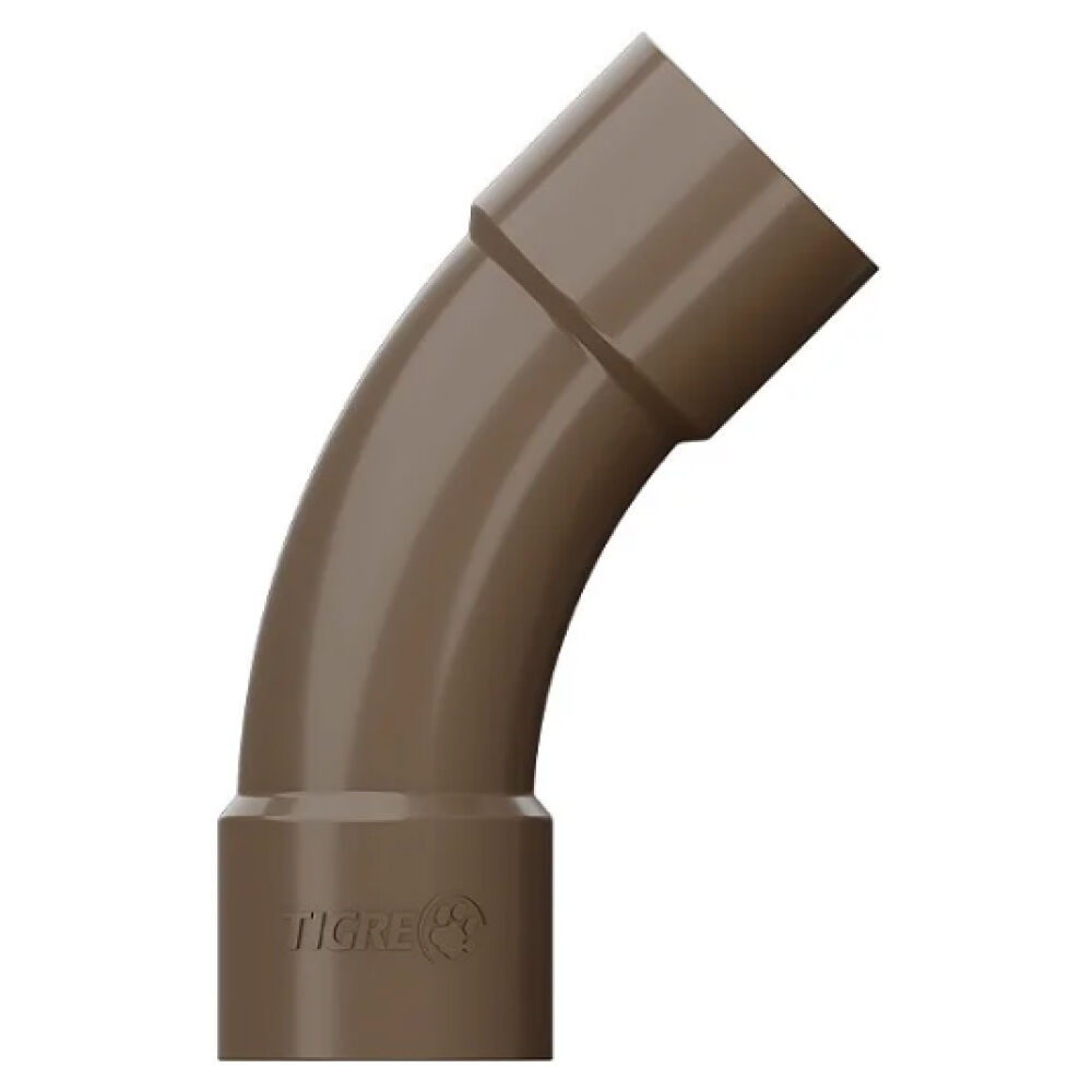 Curva 45° PVC Soldável 20mm Marrom Tigre