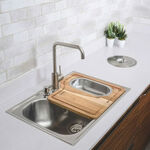 Lixeira de Embutir para Bancada 5L Inox Addra