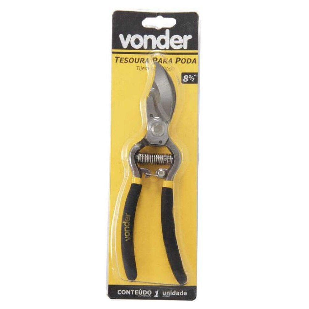 Tesoura para Poda 21,5cm - 8.1/2" Profissional Vonder