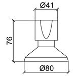 Acabamento para Registro de Gaveta 1.1/2'' e 1.1/4'' Cromado Lorenzetti