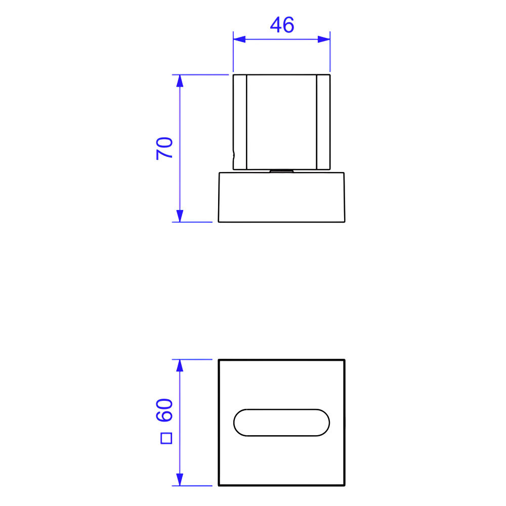 Acabamento para Registro de Gaveta até 1" Polo Red Gold Deca