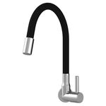 Torneira de Parede para Cozinha Color Flex 1/2" Preto/Cromado Addra