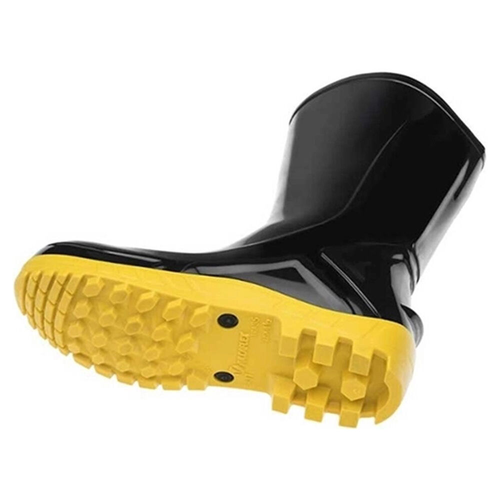 Bota PVC sem Bico Cano Médio Amarela/Preta Vulcaflex