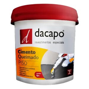 Cimento Queimado para Piso Interior e Exterior 4Kg Dacapo