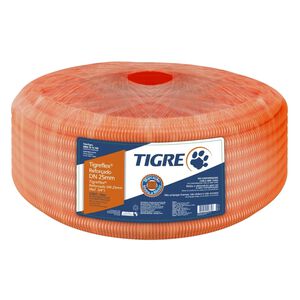 Eletroduto Corrugado Flexível Reforçado 25mm x 50m Tigre Eletroduto Corrugado Flexível Reforçado 25mm x 50m Tigre
