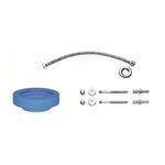 Kit Vaso Sanitário Monobloco 3/6L com Assento Sanitário e Itens de Instalação Londres Branco Addra