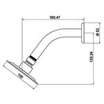 Ducha Quadrada Slim Square Cromado Lorenzetti