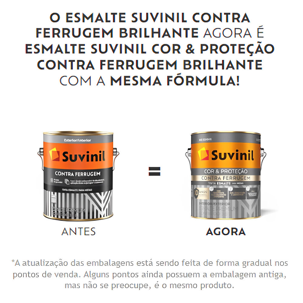 Esmalte Brilhante Premium Contra Ferrugem 3,6L Suvinil