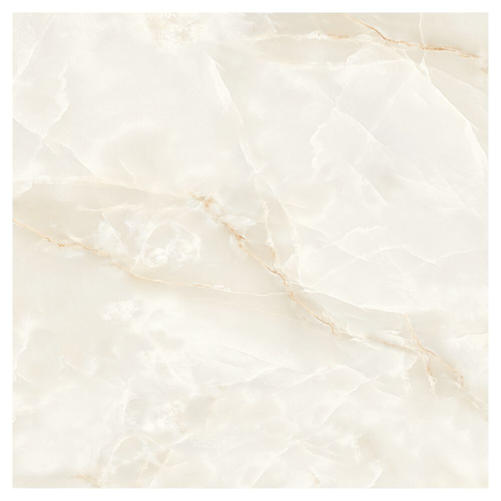Piso Cerâmico Marmorizado Brilhante Borda Arredondada 61x61cm Alabastro HD Ceral (Caixa com 2,65m²)