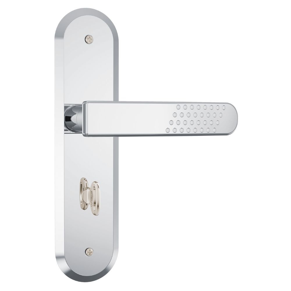 Fechadura Stam 1801/21 Banheiro Acabamento Cromado - Espelho de Aço Inox 11350