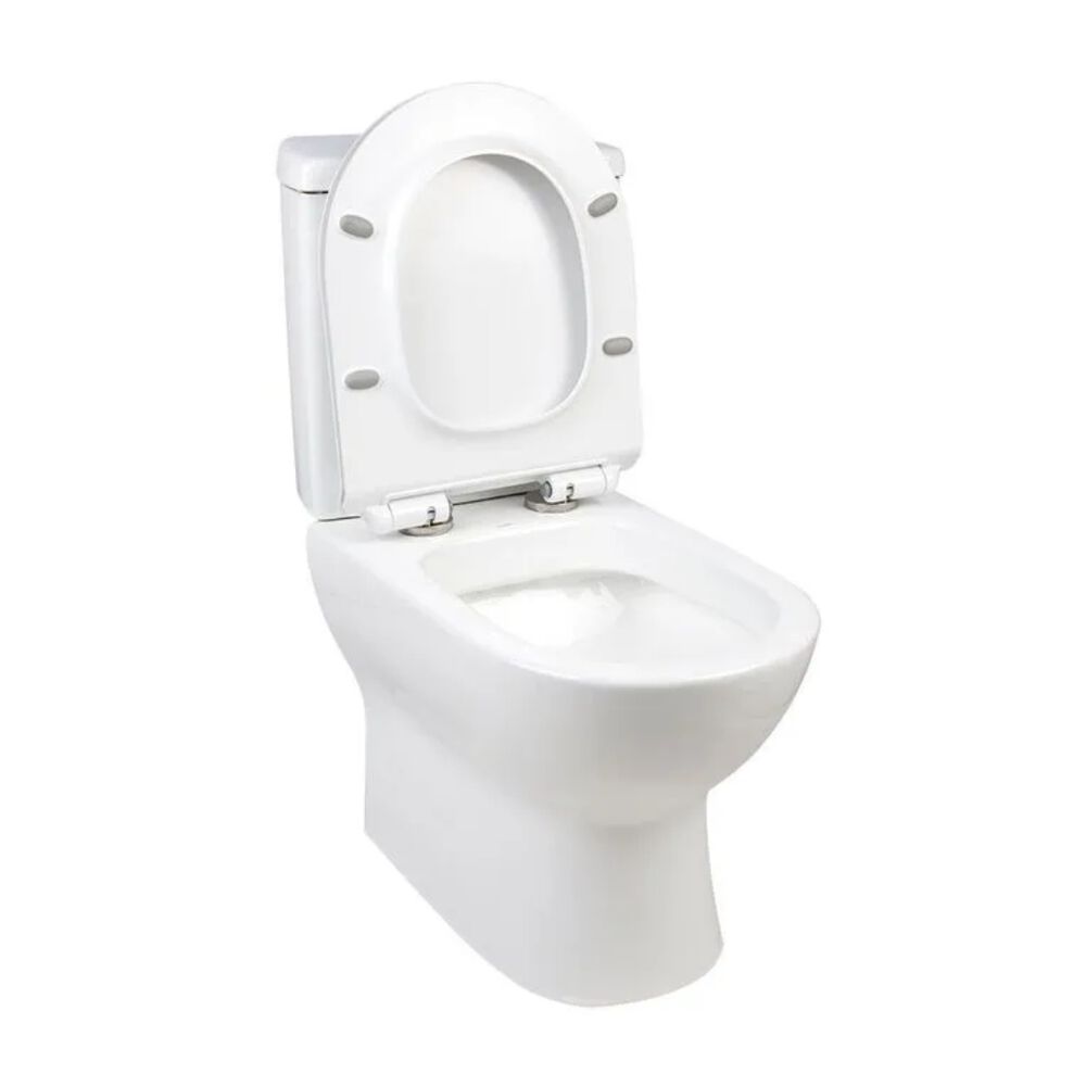 Kit Vaso Sanitário com Caixa Acoplada 3/6L Assento Sanitário e Itens de Instalação New Monaco Branco Addra