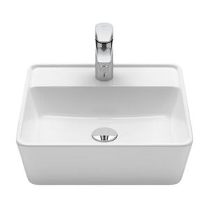 Cuba Apoio 42x42cm com Mesa Optica CQ42 Branco Roca Cuba Apoio 42x42cm com Mesa Optica CQ42 Branco Roca